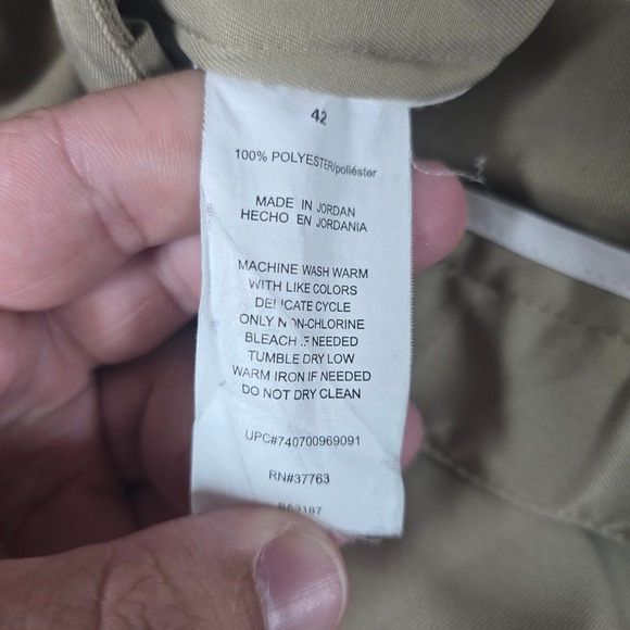 PGA TOUR Golf Shorts Khaki Flat‎ Front Moisture Wicking Mens Size 42 - Picture 3 of 8